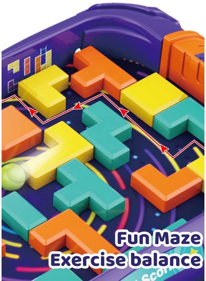 DAT Craze Maza DIY Balance Maze Board Game for Kids, Tabletop Labyrinth with Balls, 1–2 Players, Age 4+ - Image 4