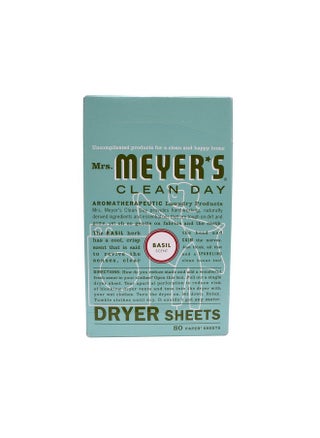 MRS. MEYER'S CLEAN DAY Dryer Sheets, Fabric Softener, Reduces Static, Infused with Essential Oils, Basil, 80 Count - pzsku/ZF458855620740DCF950BZ/45/_/1736571333/0f7c1e67-f018-438f-9d0c-5fd8d8e763cd