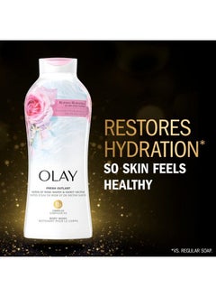 Olay Fresh Outlast Rose Water & Sweet Nectar Body Wash 22 Fl Oz 5.732 Lb  - Image 5