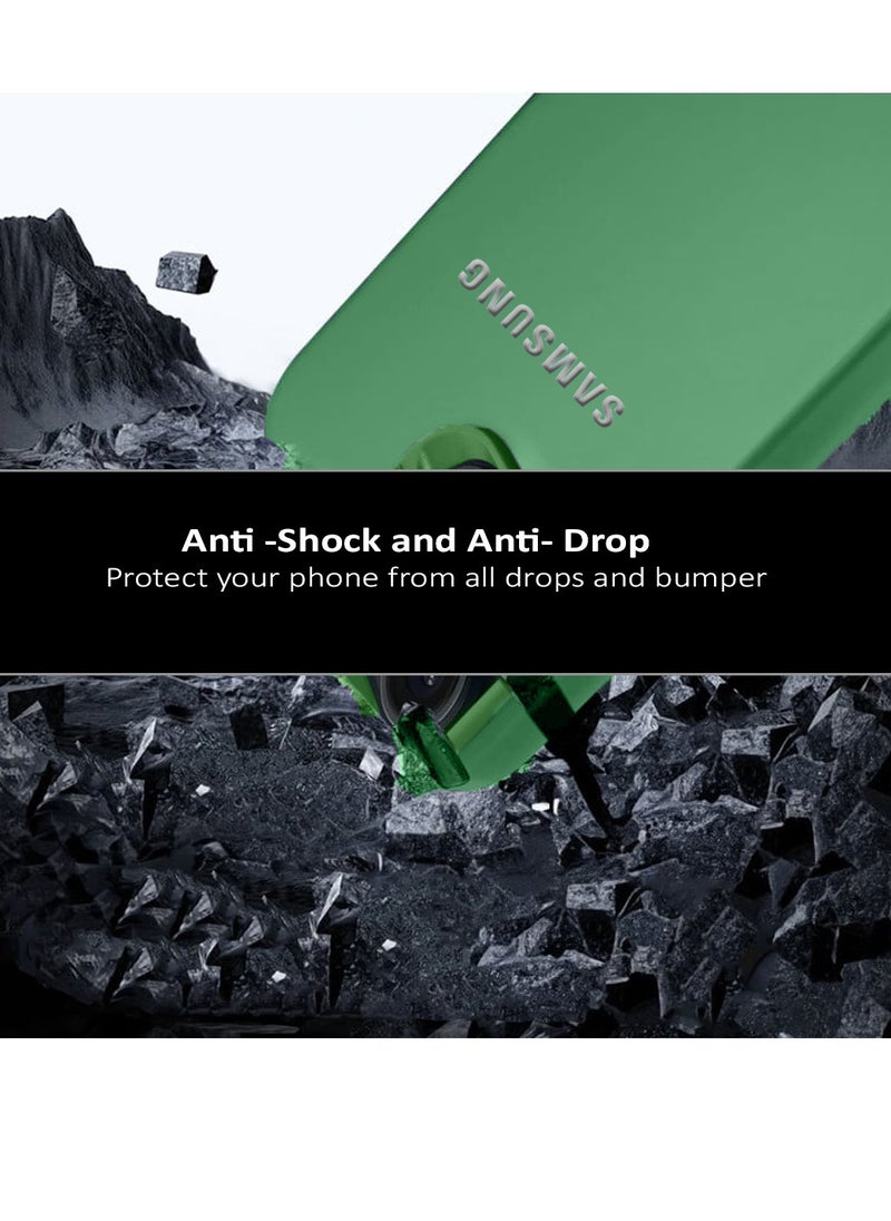 Wtech Translucent Raised Lips Plating Luxury Case Cover For Samsung Galaxy A55 5G 2024 Green  - Image 2