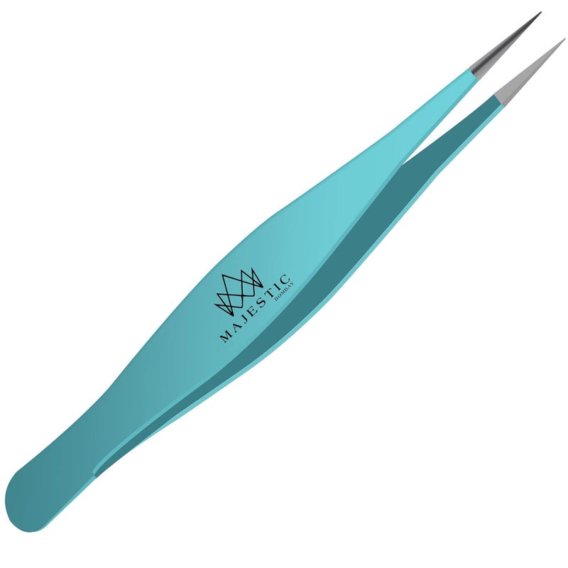 Majestic Bombay Fine Point Tweezers for Women and Men  Splinter Ticks Facial Brow and Ingrown Hair RemovalSharp Needle Nose Surgical Tweezers Precision Pluckers best tweezers for chin hair