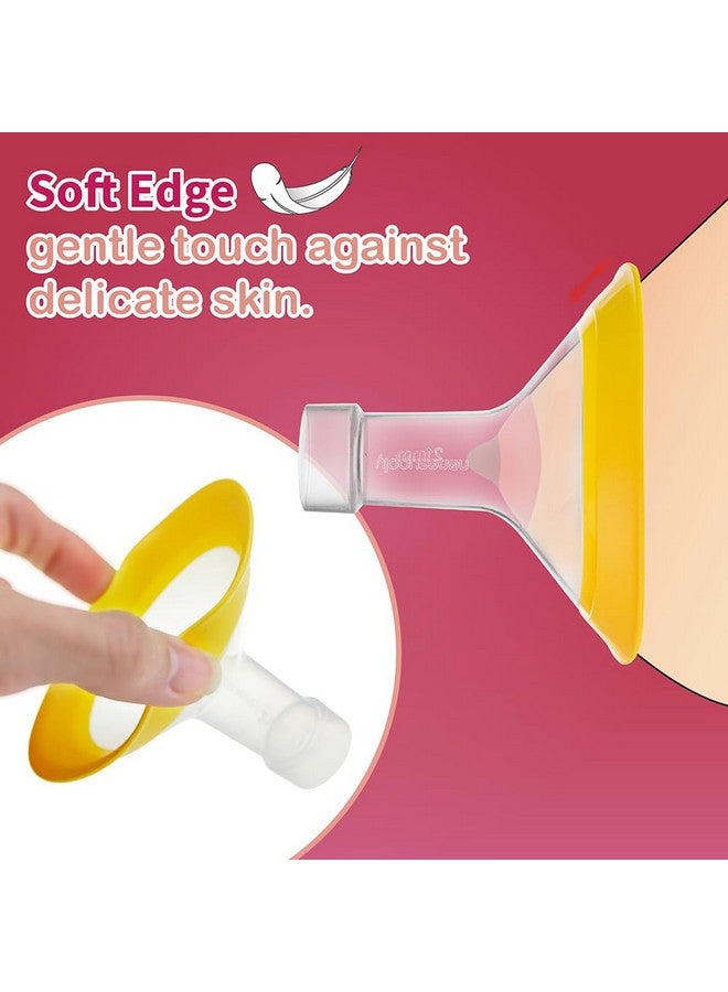 Nenesupply 19mm Oval Flanges Compatible with Medela Breast Pump Parts Replace 19mm Medela Flange Accessories. Work with Pump in Style Parts Symphony Parts Swing Maxi Harmony and Personalfit Flex - Image 4