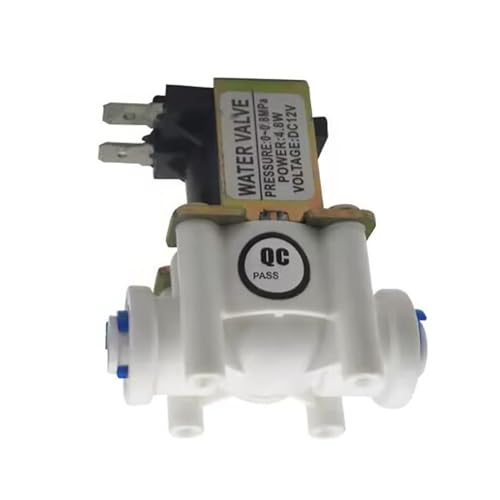 GREDIA 1/4" DC 12V Solenoid Valve N/C Normally Closed Water Inlet Flow Switch - Image 1