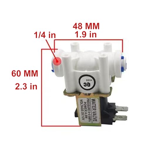 GREDIA 1/4" DC 12V Solenoid Valve N/C Normally Closed Water Inlet Flow Switch - Image 5