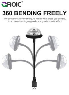 GROIC Car Roof Lights, Mini Led Projection Lamp Star Night, USB Star Projector Night Light, Adjustable Interior Car Lights,Portable Car LED Lights 7 Colors Led Projection Lamp Star Lights for Car Decor  - Image 4