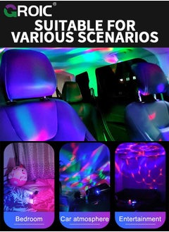 GROIC Car Roof Lights, Mini Led Projection Lamp Star Night, USB Star Projector Night Light, Adjustable Interior Car Lights,Portable Car LED Lights 7 Colors Led Projection Lamp Star Lights for Car Decor  - Image 5