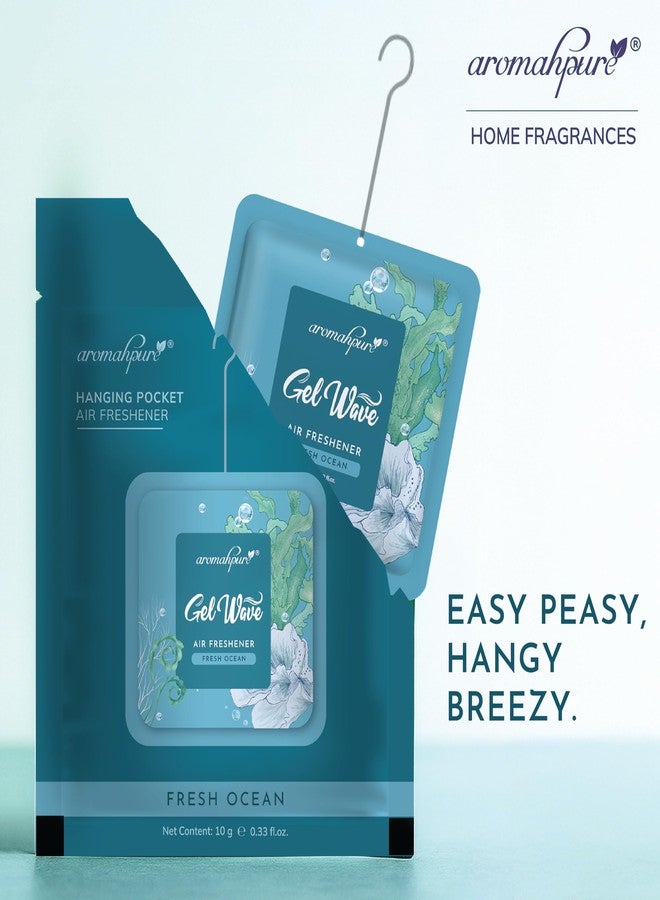 Aromahpure Gel Wave Bathroom Freshener | Assorted 50g (10g each) | Set of 5 Gel-Based hanging Pocket freshener I Lasts Up to 30 Days - Image 5