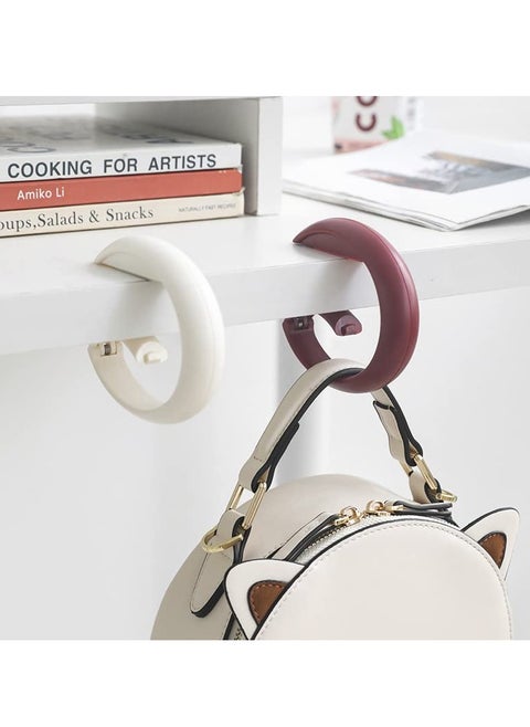 Table Hook for Bag Handbag Hanger 2 Pieces Portable Purse Hook for Table Foldable Detachable Table Hook