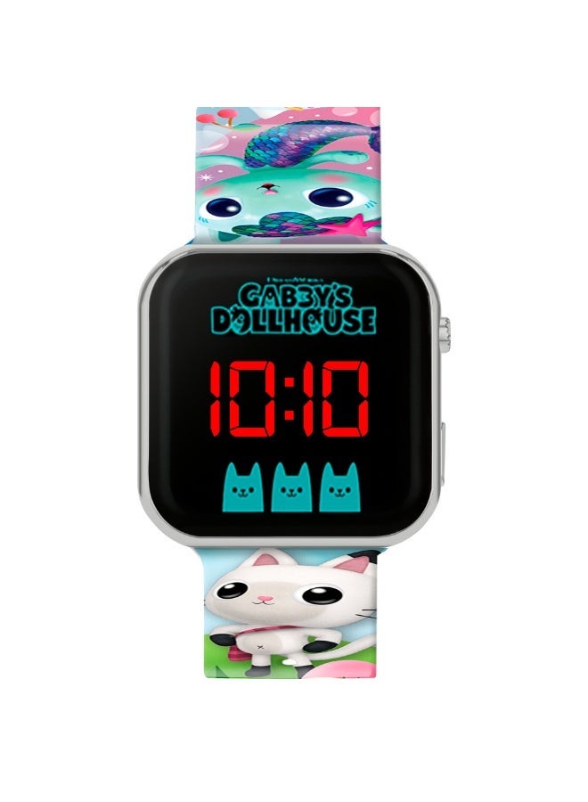 غابيز دول هاوس ساعة غابي لبيت الدمى بحزام مطبوع بإضاءة - Image 1