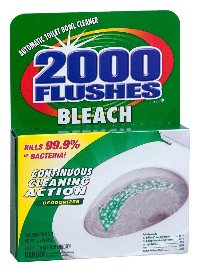 2000 Flushes Blue Plus Bleach Automatic Toilet Bowl Cleaner, 1.25 OZ - Image 1