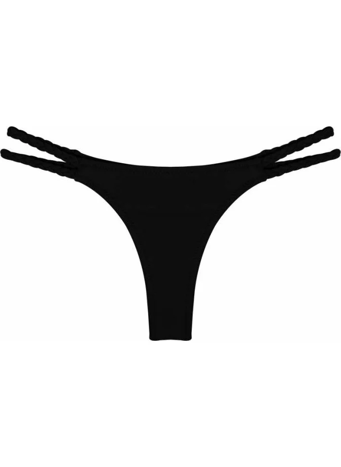 Ayyıldız 63050 Black String Bikini Bottom