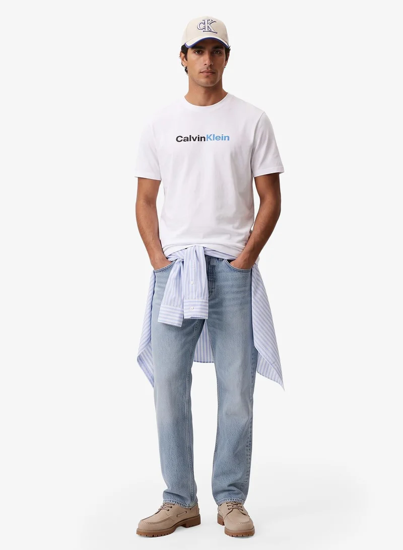 Calvin Klein Jeans Linear Logo Crew Neck T-Shirt