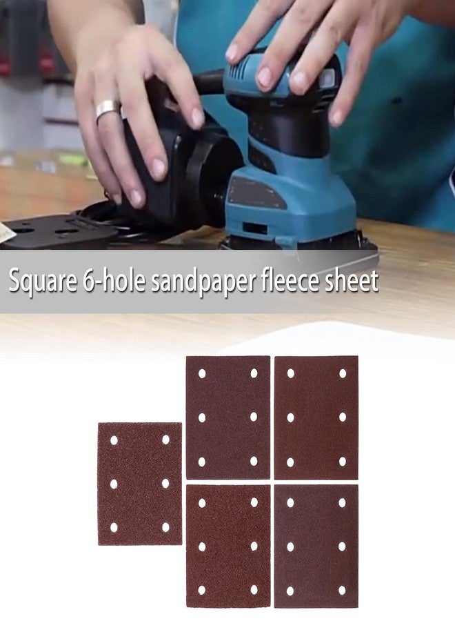 كريت آيديا إنشاء فكرة 50x 114x102mm مجموعة أقراص ورقية للصنفرة بخطاف وحلقة 40/60/80/100/120 6 فتحات لتلميع الخشب والمعادن والبلاستيك متوافقة مع ماكيتا BO4555 BO4554 BO4561 - Image 2