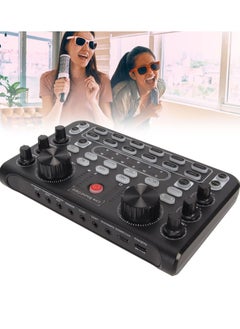 بورتوني بطاقة صوت X60 Live Broadcast بطاقة صوت متعددة التأثيرات الصوتية خلاط DJ خارجي ستيريو جسم معدني غير لامع بلوتوث تقليل الضوضاء بطاقة صوت مباشر للهاتف المحمول بث الكاريوكي والألعاب  - Image 5