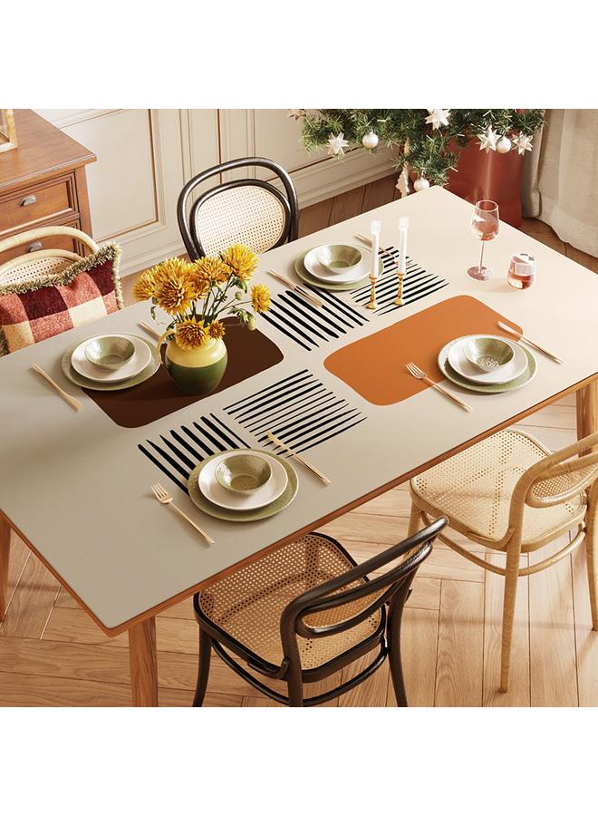 الأزرق جي دبليو وسادة طاولة خفيفة وفاخرة عالية الجودة مقاومة للماء ومقاومة للزيت ومقاوم للكي - Image 1