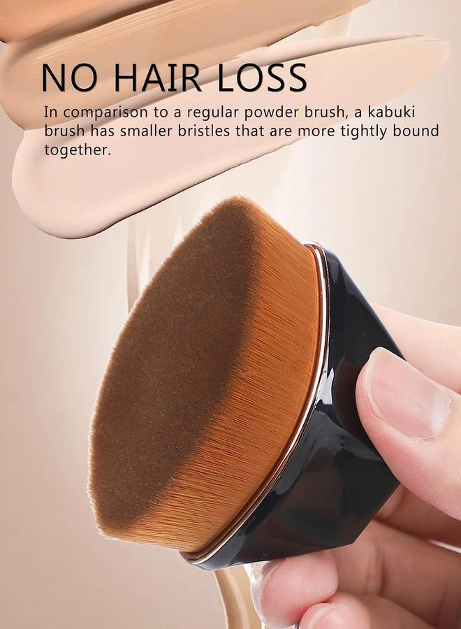 Afrodite Foundation Makeup Brush Flat Top Kabuki Hexagon Face Blush Liquid Powder Foundation Brush for Blending Liquid, Cream or Flawless Powder Cosmetics - Image 5