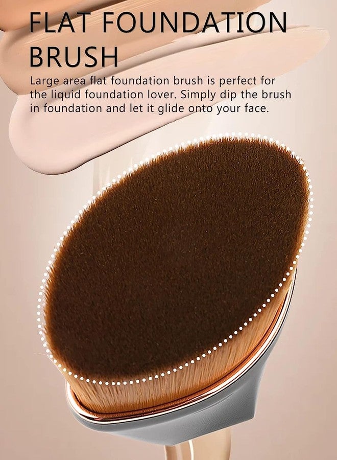 Afrodite Foundation Makeup Brush Flat Top Kabuki Hexagon Face Blush Liquid Powder Foundation Brush for Blending Liquid, Cream or Flawless Powder Cosmetics - Image 3