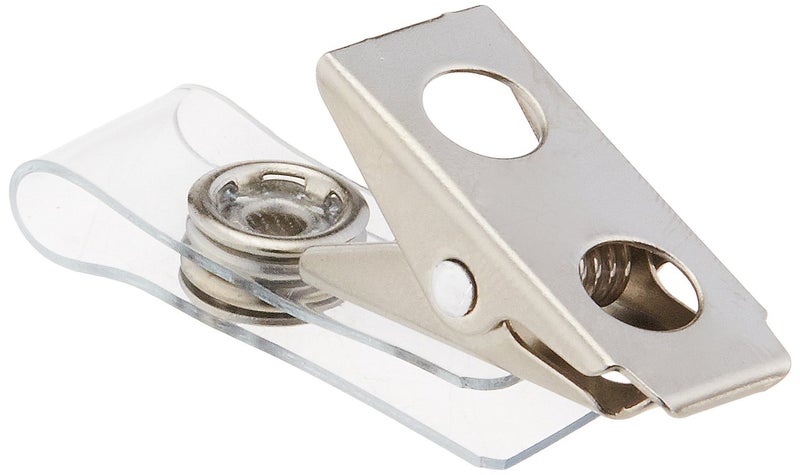 Baumgartens SICURIX Sicurix Id Strap Clips, 0.38" X 2.75", Clear, 25/Pack - Image 1