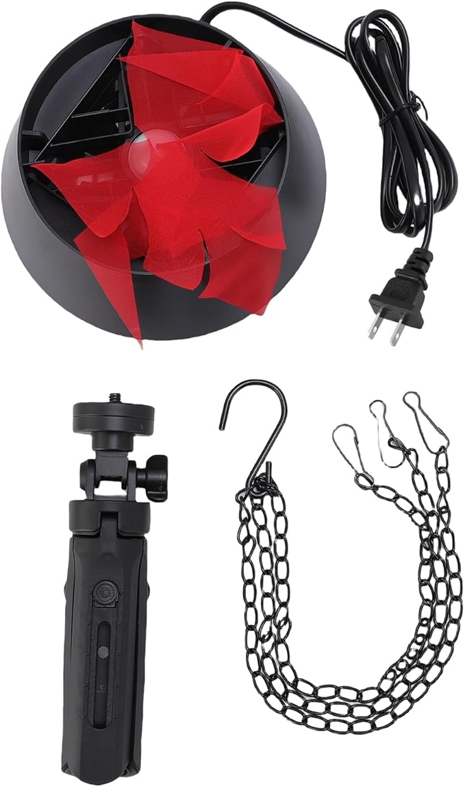 Adjustable Hanging LED Faux Campfire Lamp Realistic Flame Effect Light US Plug 110V - Image 1