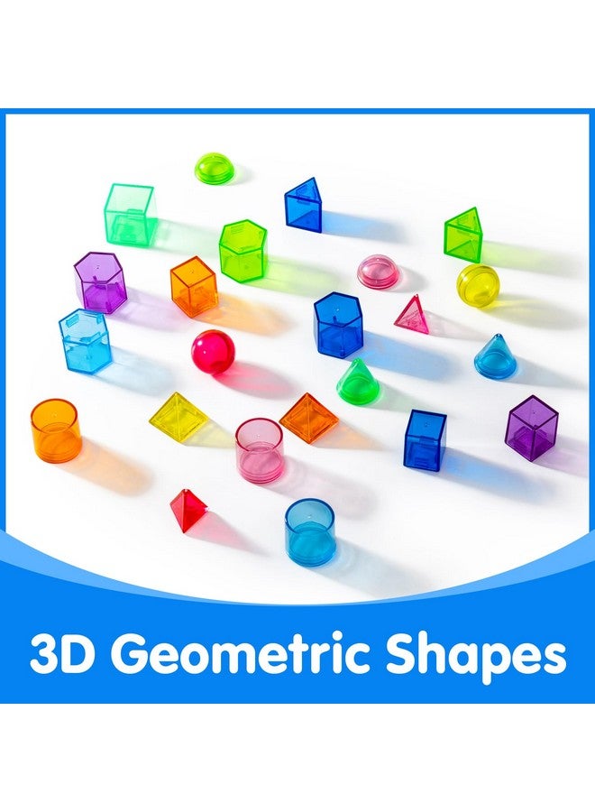 Odoorgames 100 Pcs 3D Shapes for Teaching - Geometric Solids and Geometry Manipulatives for Classroom - Enhance Learning Experience - Image 4