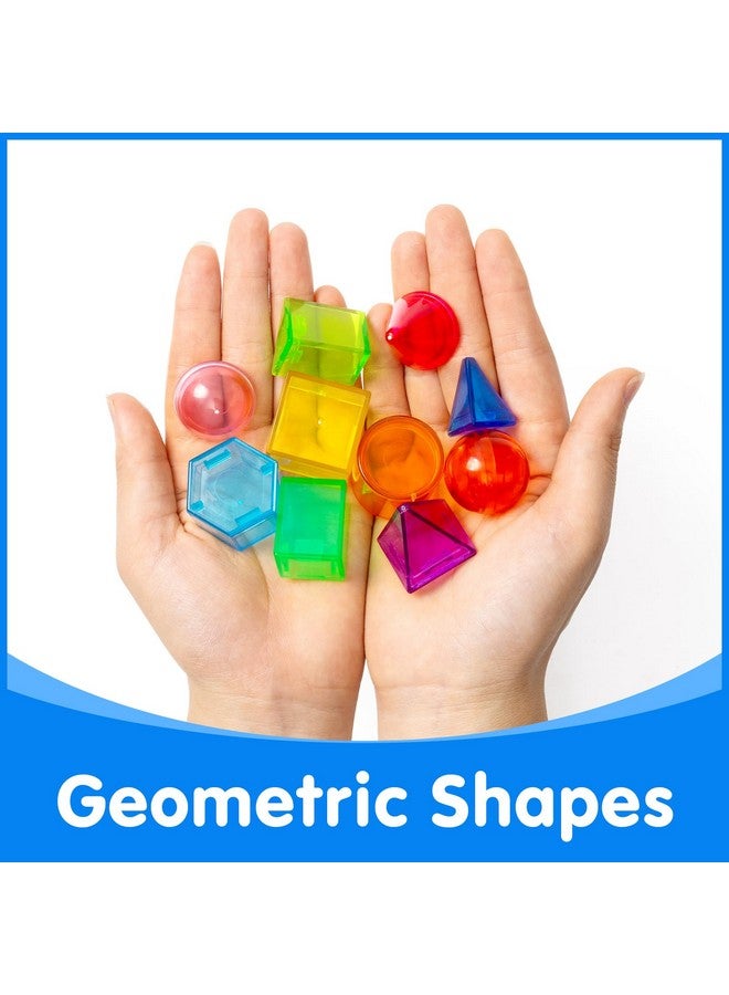 Odoorgames 100 Pcs 3D Shapes for Teaching - Geometric Solids and Geometry Manipulatives for Classroom - Enhance Learning Experience - Image 3