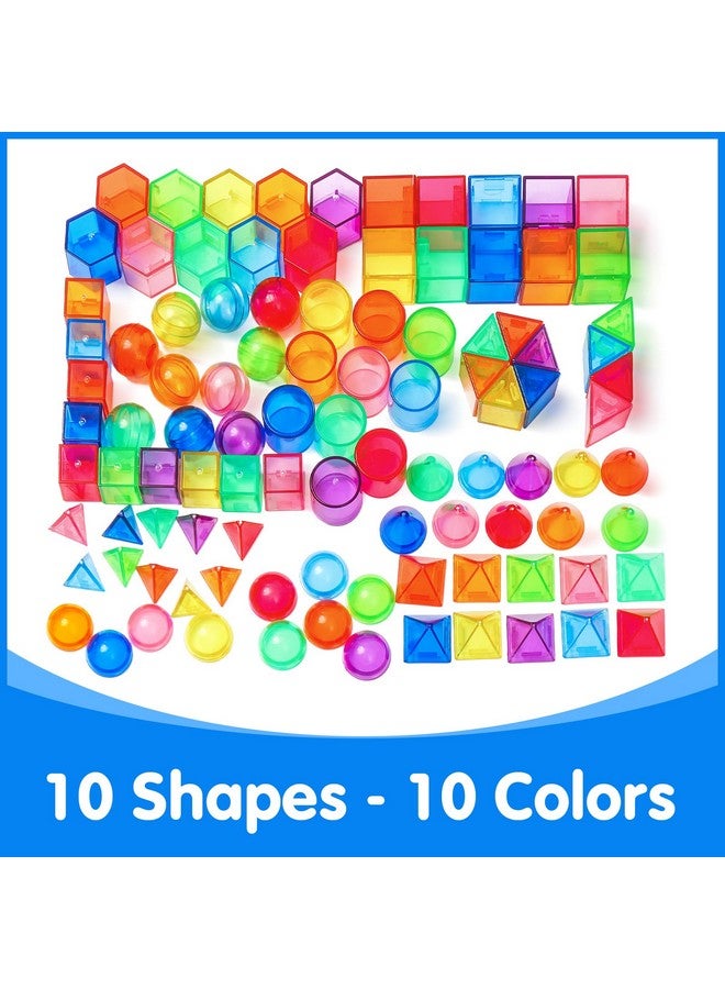 Odoorgames 100 Pcs 3D Shapes for Teaching - Geometric Solids and Geometry Manipulatives for Classroom - Enhance Learning Experience - Image 5