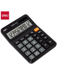 Deli Deli EM222C Tiltable Desktop Calculator with 12-Digit Display, Dual Power (Solar/Battery), Anti-Slip Base & 3-Year Warranty  - Image 1