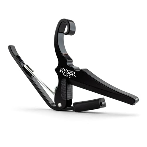 Kyser Musical Products QuickChange Guitar Capo KGCBA Black For Classical Guitars Made in USA Quality Strong Lightweight Quick Easy Key Changes Innovative Perfect Fit For Classicals - Image 1
