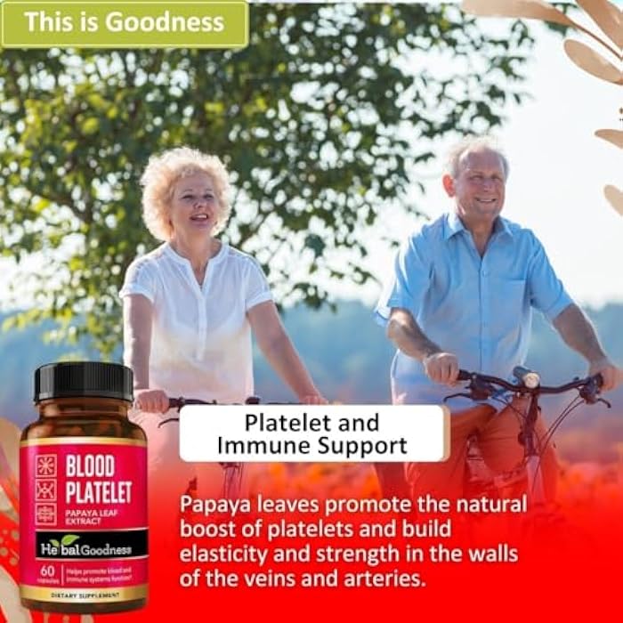 Herbal Goodness Papaya Leaf Extract Capsules - Bone Marrow & Blood Platelets Supplement | 600mg High Potency with Digestive Enzymes for Digestion, Immunity & Gut Health | Non-GMO, Vegan - 60 Count - Image 4