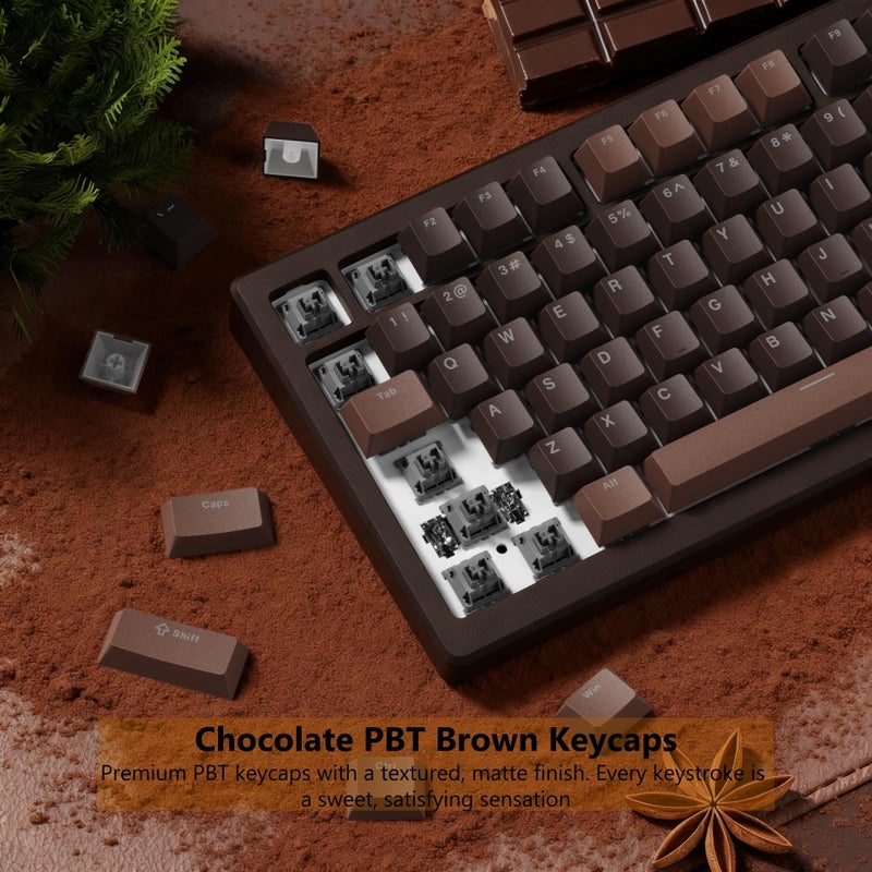 Womier Keycaps for Mechanical Keyboard, PBT Keycaps Cherry Profile, Shine Through Key Cap 60 65 75 100 Percent for 61/64/68/84/87/100/104/108 Retro Gaming Mechanical Keyboard - Image 2