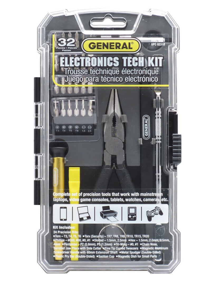 General Tools 661 Electronics Tech Repair Kit (32 Piece) - Image 5