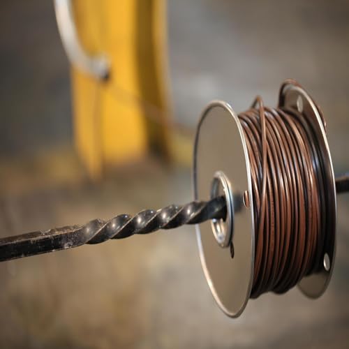 Southwire سلك ترموستات وودز ساوثواير 64162122 2 موصل 18/2؛ كابل طاقة من النحاس الصلب عيار 18؛ بني - Image 3