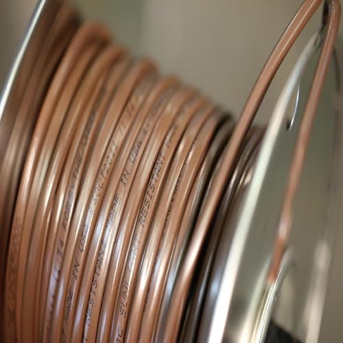 Southwire سلك ترموستات وودز ساوثواير 64162122 2 موصل 18/2؛ كابل طاقة من النحاس الصلب عيار 18؛ بني - Image 4