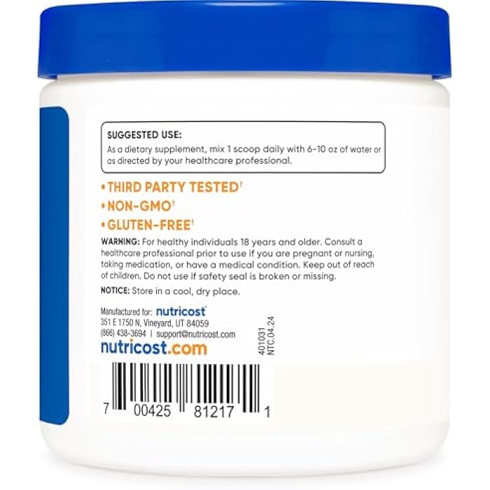 Nutricost Agmatine 100 Grams - Pure Agmatine Powder 100 Servings (Agmatine Sulfate) - Image 4