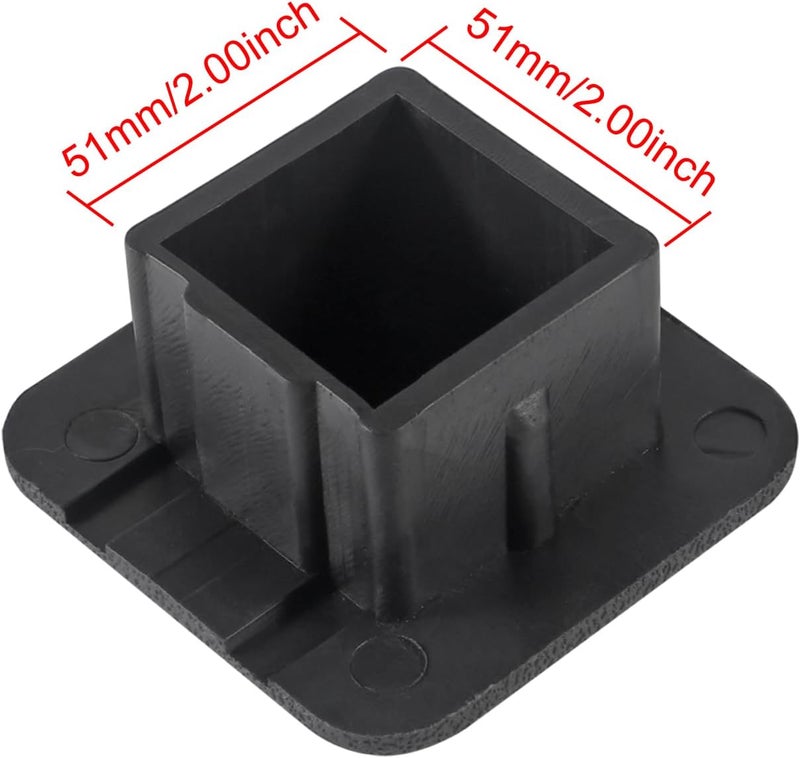 DORHEA 2 Pcs 2" Trailer Hitch Cover Tube Cap Universal 2 inch Receiver Plug Insert for Class 3 4 5 Ford GMC Toyota Jeep Dodge Chevrolet Nissan Audi BMW Ram Porsche Mercedes Mercedes Polaris ATV UTV Polaris - Image 5