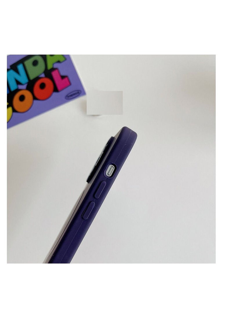 Generic - Silicone back cover MagSafe compatible with iPhone 12 pro max Purple - Image 1