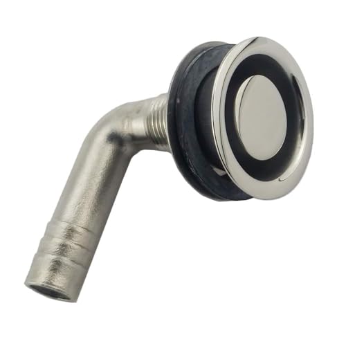 NRC&XRC 5/8"O.D. Universal 90° Stainless Steel Marine Boat Flush Mount Fuel Gas Tank Vent with Mounting Gasket Hardware Fitting for Marine Boat Yacht - Image 5