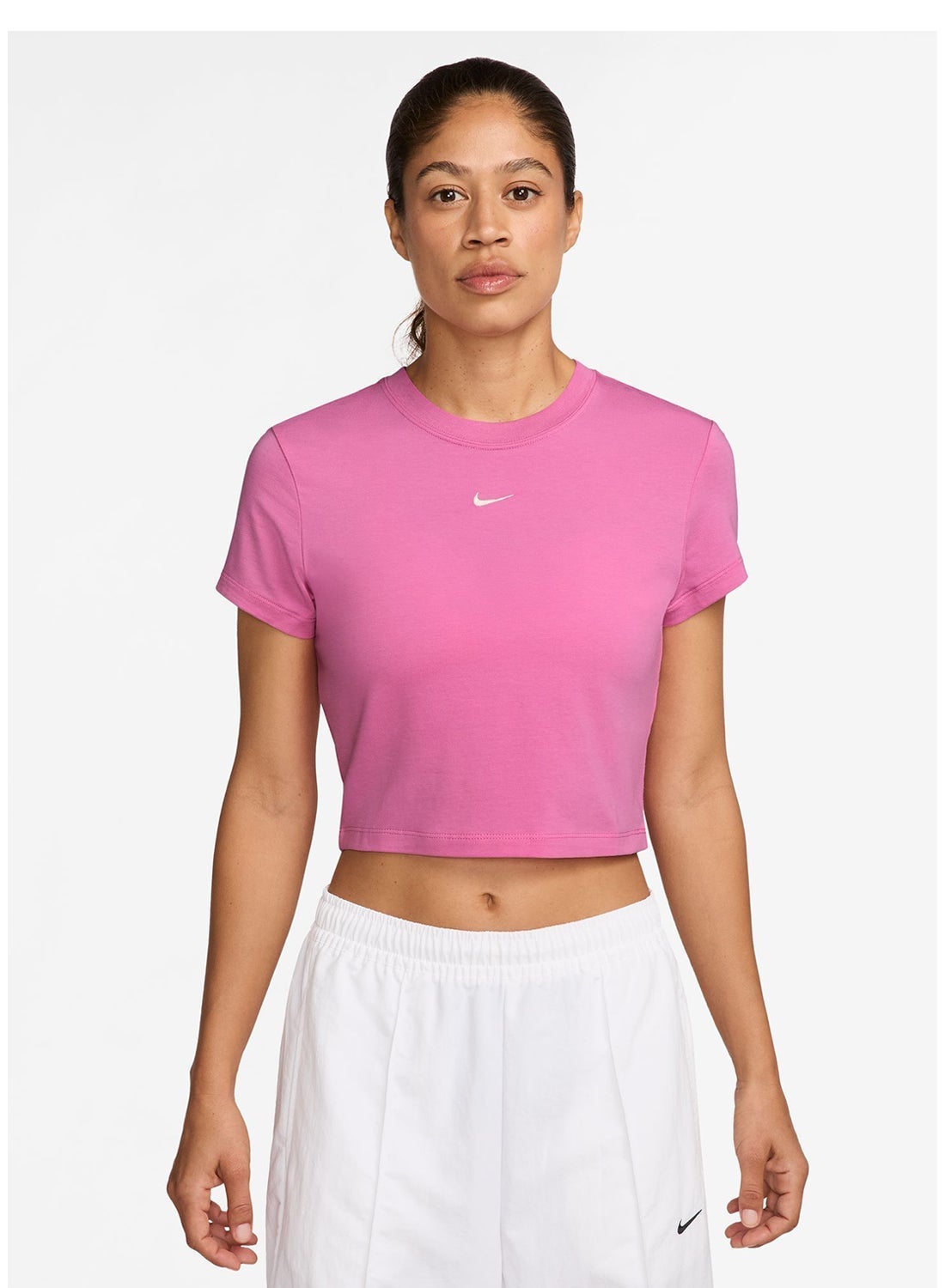 nike crop top pink