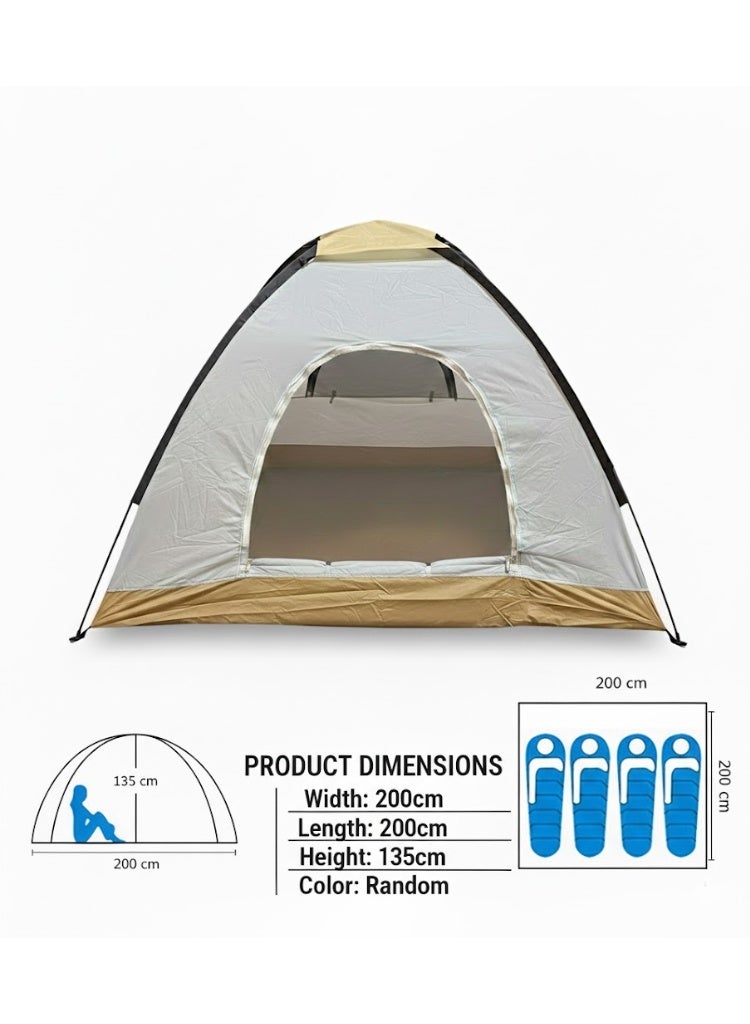 بيكي خيمة تخييم عائلية سهلة التركيب بحجم 200 × 200 × 135 سم - Image 5