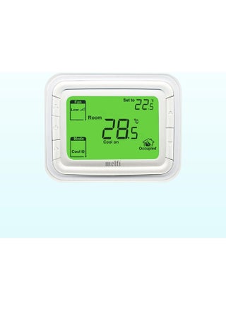 Melfi Home Digital Air Condition Manual Fcu Ac Thermostats With R Sense, 2 Pipe Heat/Cool Manual Or Auto 3-Speed Fan Control | Suitable For Chiller/Compressor Hvac System 230V Ac (Green Backlight) - pzsku/ZF45A058CE70A22A80F1FZ/45/1749102426/d30a5462-9b74-477f-90ac-1df4c7b2238d