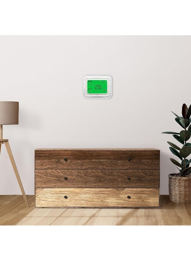 melfi Melfi Home Digital Air Condition Manual Fcu Ac Thermostats With R Sense, 2 Pipe Heat/Cool Manual Or Auto 3-Speed Fan Control | Suitable For Chiller/Compressor Hvac System 230V Ac (Green Backlight)  - Image 3