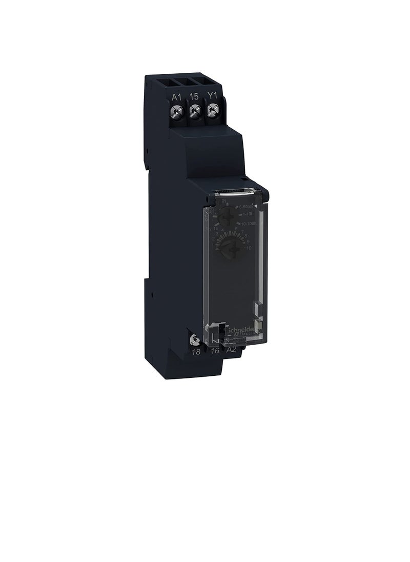 Schneider Schneider RE17RAMU Time relay, on delay, Black, Time relay, RE17RAMU  - Image 2