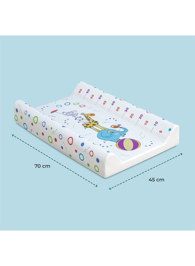 Moon Contoured Foam Waterproof Diaper Changing Pad For Newborn And Infant Fits All Standard Changing Tables Or Dresser Tops - Circus - Image 4
