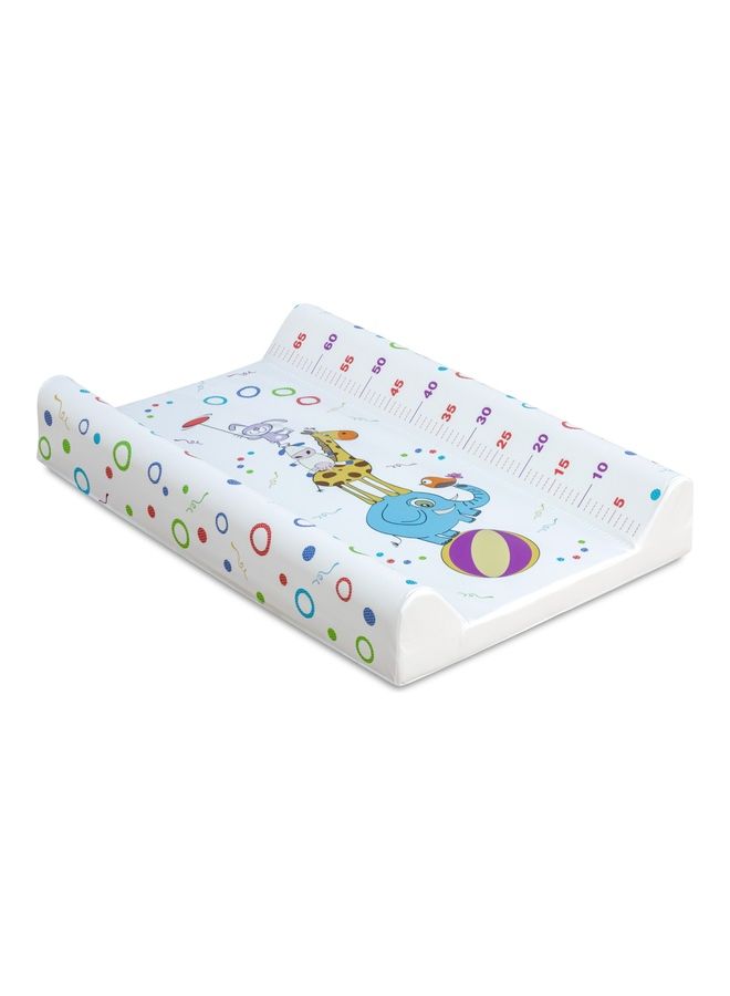 Moon Contoured Foam Waterproof Diaper Changing Pad For Newborn And Infant Fits All Standard Changing Tables Or Dresser Tops - Circus - Image 1
