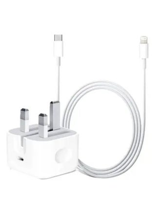 USB-C Power Adapter With Type-C To Lightning Cable White - pzsku/ZF45A16D6EFEB17B6DE6FZ/45/_/1666117082/bcd43fe5-5c0d-452b-b16b-006a84c95ae6