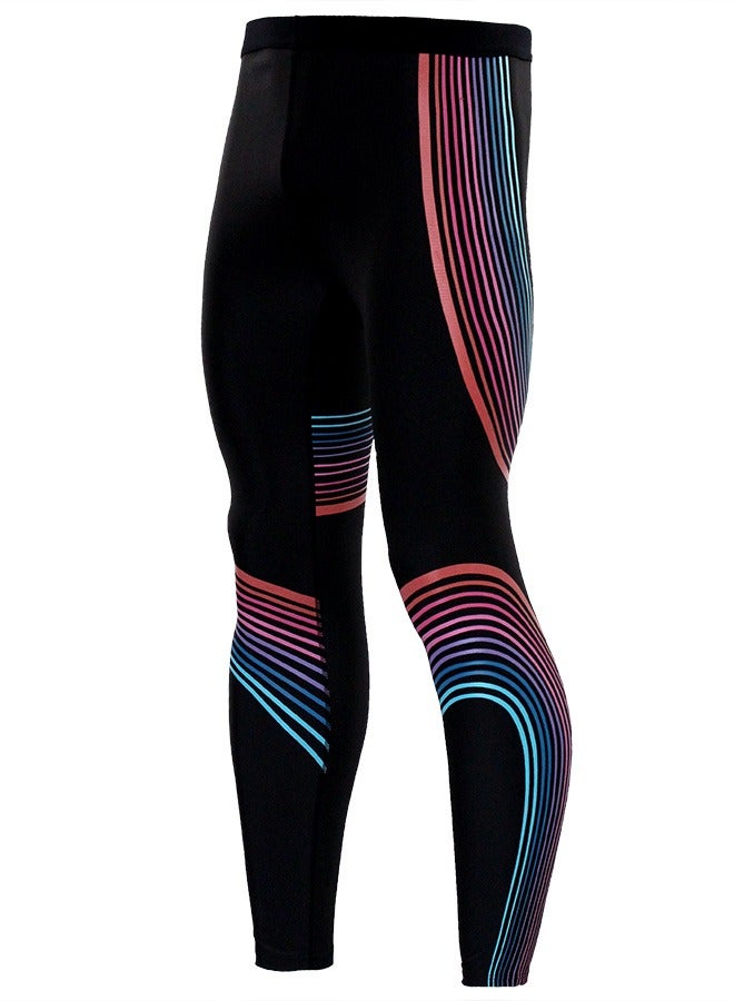 Loquat Men Quick Dry Breathable Sports Pants Black/Red  - Image 1