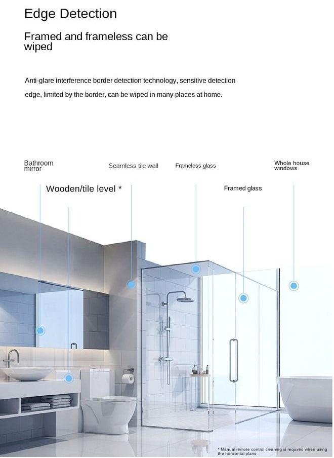 Window Cleaning Robot with Biodirection Spraying,controlled by mobile phone or remote controller