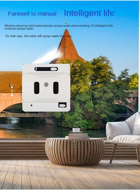 Window Cleaning Robot with Biodirection Spraying,controlled by mobile phone or remote controller