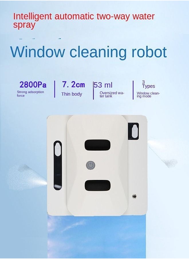 Window Cleaning Robot with Biodirection Spraying,controlled by mobile phone or remote controller