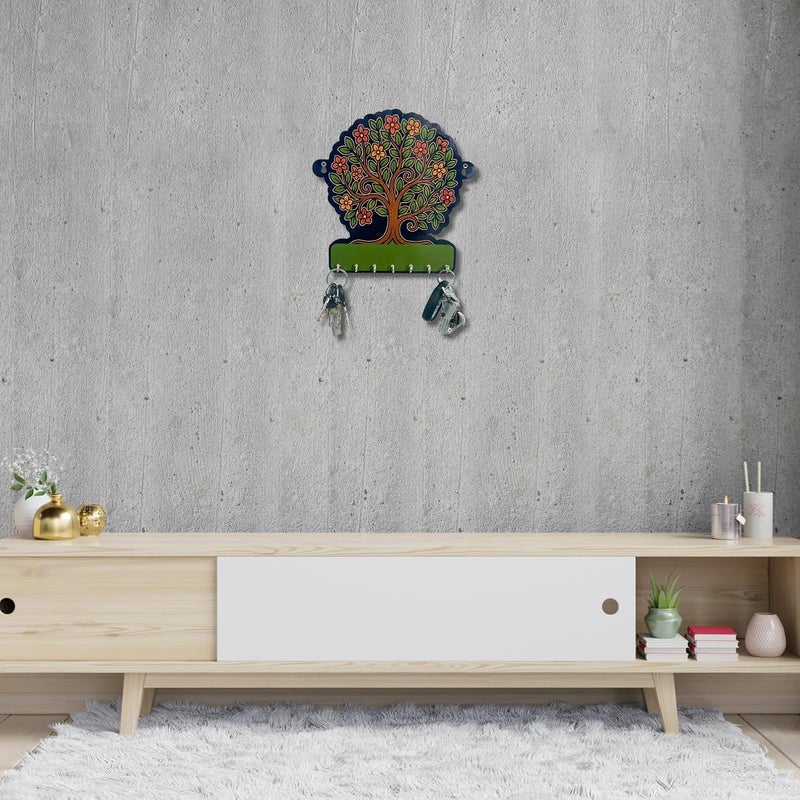 Maefele Tree of Life Wooden Key Holder – Lightweight Wall Hanging Organizer for Home & Office | Decorative Modern Art for Bedroom, Living Room, Guest Room & Dining Area - Image 5